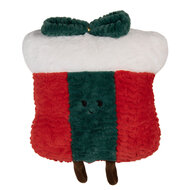 Clayre &amp; Eef | Kussen gevuld Rood Groen 35x7x35 cm | KG035.020