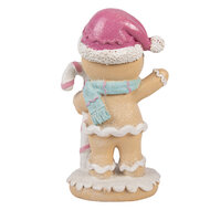 Clayre &amp; Eef | Decoratie peperkoekpop Bruin Roze 9x6x16 cm | 6PR6304