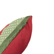 Clayre &amp; Eef | Kussen gevuld Rood Groen 44x44x4 cm | KG023.145