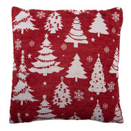 Clayre &amp; Eef | Kussen gevuld Rood Wit 44x44x4 cm | KG023.153