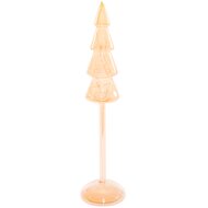 Dekoratief | Deco boom op voet, goud/transparant, glas, LED, 39cm | A269023