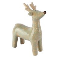 Dekoratief | Deco rendier staand, groen, dolomiet, 11x5x14cm | A265954