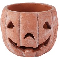 Dekoratief | Bloempot halloween pompoen, oranje, cement, 12x12x10cm | A265149