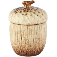 Dekoratief | Bewaarpot eikel, cr?me/bruin, keramiek, 9x9x13cm | A265825
