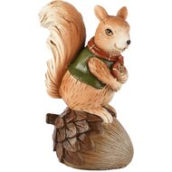 Dekoratief | Eekhoorn op eikel, bruin, resina, 6x4x10cm | A265724