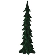Dekoratief | Deco boom 'Flocked', groen, resina/polyester, 20x19x45cm | A265632