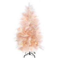Dekoratief | Decoratieboom 'Royal Feathers - Dusty Pink', 258 LED, 180cm | A265564
