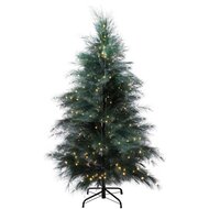 Dekoratief | Decoratieboom 'Royal Feathers - Pine Green', 258 LED, 180cm | A265557