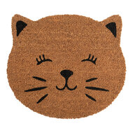 Clayre &amp; Eef | Deurmat Binnen Bruin Zwart 50x44x1 cm | MC286