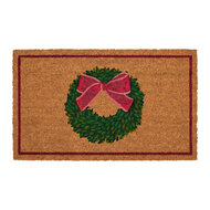 Clayre &amp; Eef | Deurmat Binnen Bruin Rood 75x45x1 cm | MC289