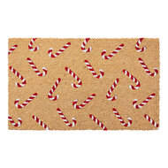 Clayre &amp; Eef | Deurmat Binnen Bruin Rood 75x45x1 cm | MC292