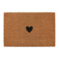 Clayre &amp; Eef | Deurmat Binnen Bruin Zwart 75x45x1 cm | MC307