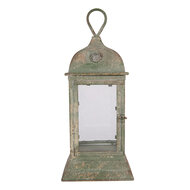Clayre &amp; Eef | Lantaarn Groen 20x20x49 cm | 5Y1419
