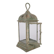 Clayre &amp; Eef | Lantaarn Groen 20x20x49 cm | 5Y1419
