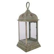 Clayre &amp; Eef | Lantaarn Groen 20x20x49 cm | 5Y1419