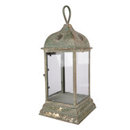 Clayre &amp; Eef | Lantaarn Groen 20x20x49 cm | 5Y1419