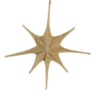 Clayre &amp; Eef | Kerstdecoratie Ster Goudkleurig 85x10x85 cm | 6PA0533GO