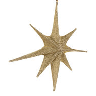 Clayre &amp; Eef | Kerstdecoratie Ster Goudkleurig 85x10x85 cm | 6PA0533GO