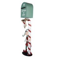 Clayre &amp; Eef | Brievenbus Groen Rood 31x16x96 cm | 5Y1463