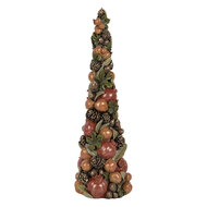 Clayre &amp; Eef | Kerstdecoratie Kerstboom Bruin Groen &oslash; 12x37 cm | 6PR6263