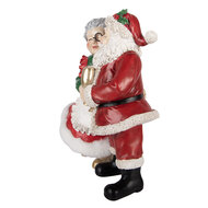 Clayre &amp; Eef | Decoratie Kerstman en kerstvrouw Rood Wit 20x12x26 cm | 6PR6268