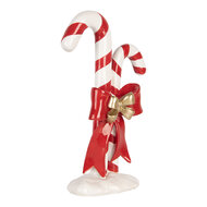 Clayre &amp; Eef | Decoratie Zuurstok Rood Wit 16x8x26 cm | 6PR6277