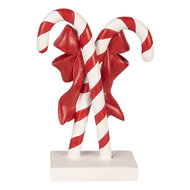 Clayre &amp; Eef | Decoratie Zuurstok Rood Wit 12x5x16 cm | 6PR6278
