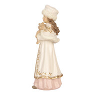 Clayre &amp; Eef | Decoratie Kind Beige Roze 8x7x17 cm | 6PR6313