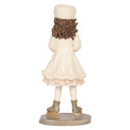 Clayre &amp; Eef | Decoratie Kind Beige Wit 8x7x18 cm | 6PR6314