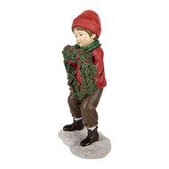 Clayre &amp; Eef | Decoratie Kind Rood Groen 10x6x19 cm | 6PR6317