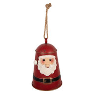 Clayre &amp; Eef | Bel Decoratief Rood Wit &oslash; 17x25 cm | 6Y6162