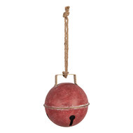 Clayre &amp; Eef | Bel Decoratief Rood Bruin &oslash; 16x18 cm | 6Y6164