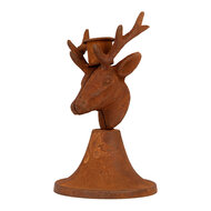 Clayre &amp; Eef | Kandelaar Bruin 8x8x9 cm | 6Y6172