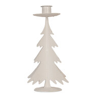 Clayre &amp; Eef | Decoratie Kerstboom Grijs &oslash; 9x20 cm | 6Y6183