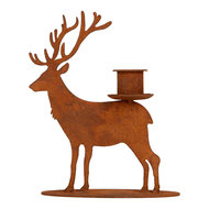 Clayre &amp; Eef | Kandelaar Bruin 11x12x15 cm | 6Y6194
