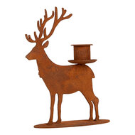 Clayre &amp; Eef | Kandelaar Bruin 11x12x15 cm | 6Y6194