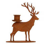 Clayre &amp; Eef | Kandelaar Bruin 11x12x15 cm | 6Y6194