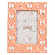 Clayre &amp; Eef | Fotolijst Roze Wit 17x2x22 cm / 10x15 cm | 2F1385
