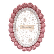 Clayre &amp; Eef | Fotolijst Roze Wit 15x2x20 cm / 10x15 cm | 2F1391