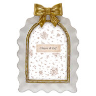 Clayre &amp; Eef | Fotolijst Wit Goudkleurig 15x3x21 cm / 10x15 cm | 2F1399