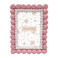 Clayre &amp; Eef | Fotolijst Roze Wit 15x2x20 cm / 10x15 cm | 2F1400