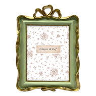 Clayre &amp; Eef | Fotolijst Groen Goudkleurig 18x2x27 cm / 13x18 cm | 2F1401