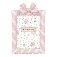 Clayre &amp; Eef | Fotolijst Roze Wit 16x4x24 cm / 13x18 cm | 2F1408