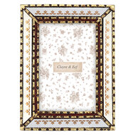 Clayre &amp; Eef | Fotolijst Zilverkleurig Goudkleurig 16x2x21 cm / 10x15 cm | 2F1417