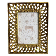 Clayre &amp; Eef | Fotolijst Goudkleurig 17x2x22 cm / 10x15 cm | 2F1449