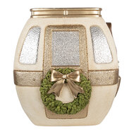 Clayre &amp; Eef | Decoratie Skilift met LED Wit Goudkleurig 47x48x51 cm | 5MG0119
