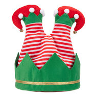 Clayre &amp; Eef | Decoratie Elfenbenen Rood Groen 25x15x38 cm / 3xAA | 66949
