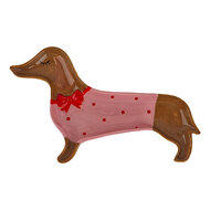 Clayre &amp; Eef | Schaal Bruin roze 22x13x2 cm | 6CE2454