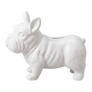 Clayre &amp; Eef | Spaarpot Hond Wit 20x9x17 cm | 6CE2470