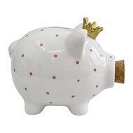 Clayre &amp; Eef | Spaarpot Wit 15x11x12 cm | 6CE2475